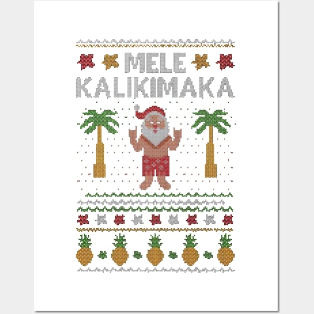 mele kalikimaka christmas Wall Art by crackdesign